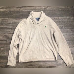 Ralph Lauren Men's Cream Turtleneck Sweater